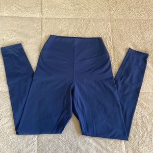 Balance Athletica size M high waisted leggings steel blue